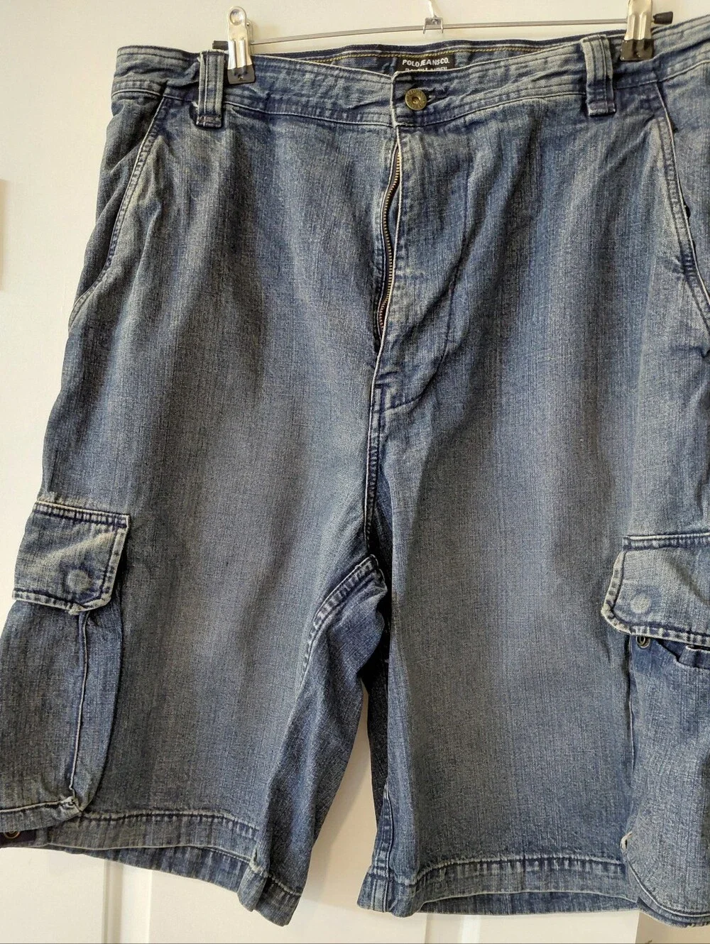 Ralph Lauren Blue Denim Cargo Shorts